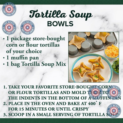 Bear Creek Tortilla Soup Mix – Comforting Dinner Starter for Cold-Weather Meals and Game Day Gatherings