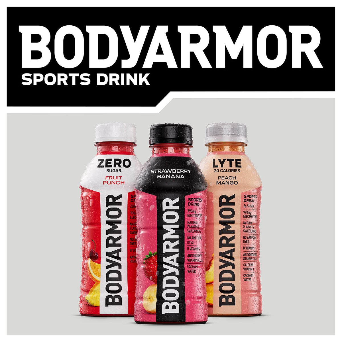 BODYARMOR Electrolyte Beverage – Clean Hydration Staple for Home Office and Recovery Routines, Real Coconut Water Base