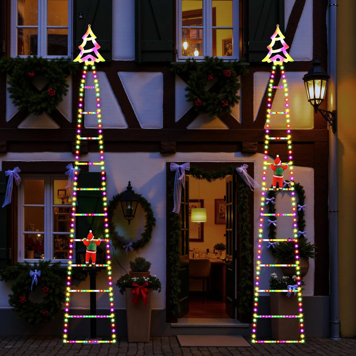 [Brand] Climbing Santa LED Lights for Family Holiday Nights, 248 LED Safe Around Children and Toddlers