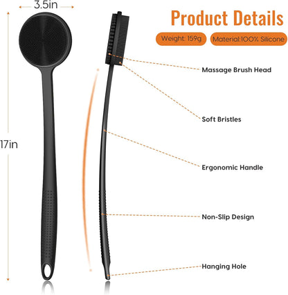 [Brand Name] Long Handle Body Brush – Post-Workout Recovery and Spa-Inspired Bath Time Wellness