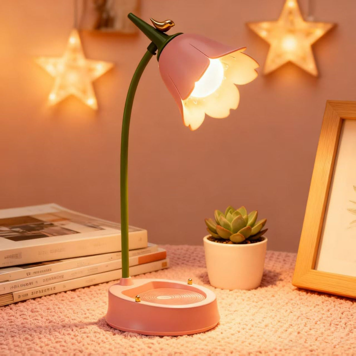 [Brand Name] Mini Sunflower Table Light – Sweet Gifting Pick for Best Friend, Foldable Eye-Caring Bedside Lamp