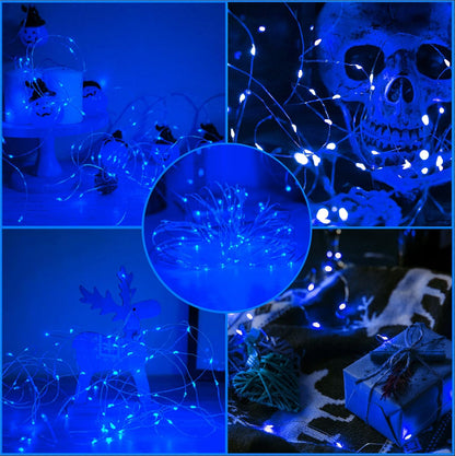 Brightever Firefly String Lights – Toddler Friendly Bedroom Decor, Cool Touch Auto Timer Battery Lights 2 Pack
