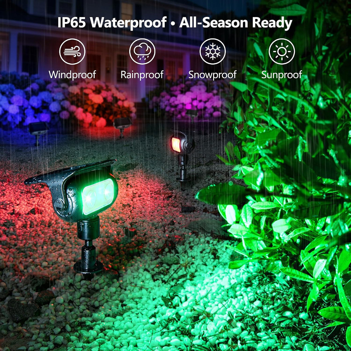 Brizled Solar RGB Spot Lights – Practical and Whimsical Gift for Gardeners and Outdoor Entertainers