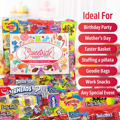 Bulk Candy Individually Wrapped 5lb – Sealed Assorted Lollipops Reducing Germ Transfer at Shared Candy Bowls