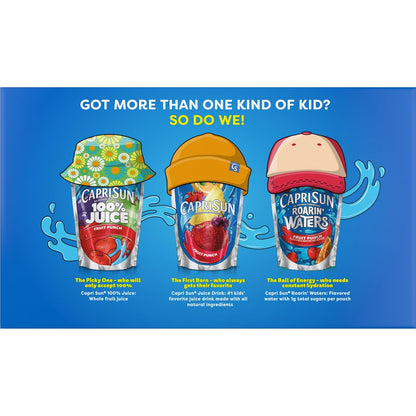 Capri Sun All-Natural Lemonade Pouches – Better-For-You Kids' Hydration with No Artificial Sweeteners, 6 fl oz