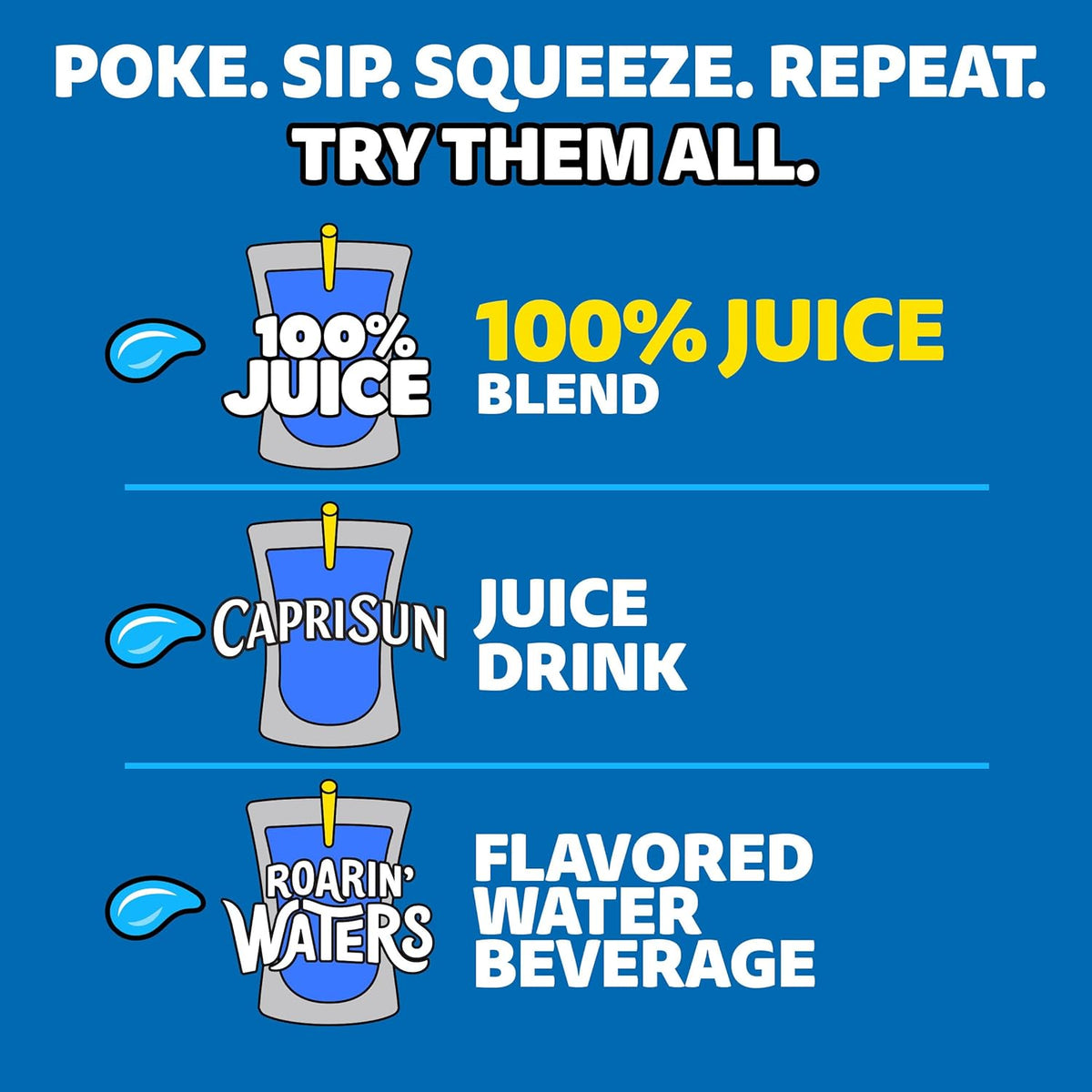 Capri Sun Fruit Punch Juice Pouches for After-School Program Stocking – 40 Single-Serve Drinks with No Added Sugar