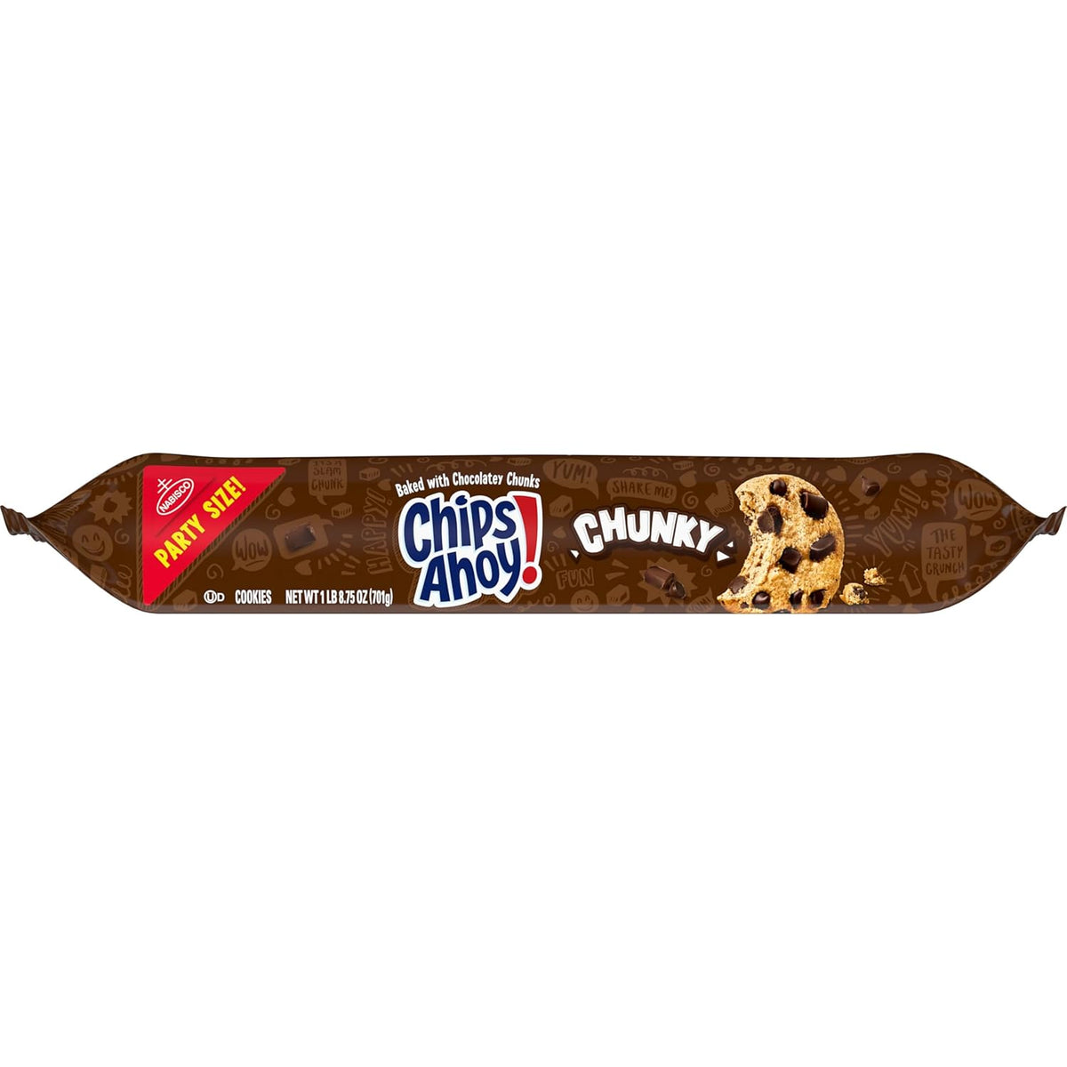 CHIPS AHOY! Chunky Cookies Party Size – Portable Snack for Park Outings and Tailgates, 24.75 oz