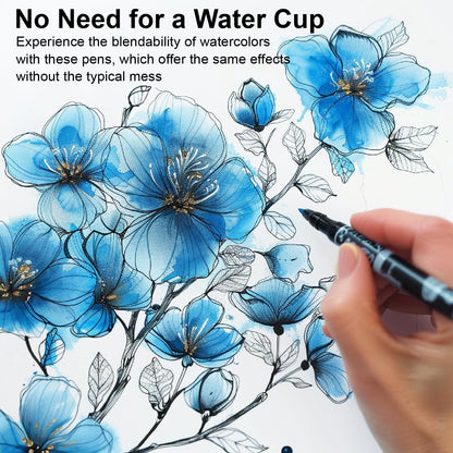 chisel-style brush stroke with line size of 0.4mm for precise detailing