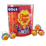 Chupa Chups Assorted Lollipops 60-Piece – Everyday Family Treat for Pantry, Office Break Room & Home Bar