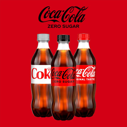 Coca-Cola Coke Zero Sugar Soda 16.9 fl oz 6 Pack – Refreshing Cola for Backyard BBQs and Patio Dining