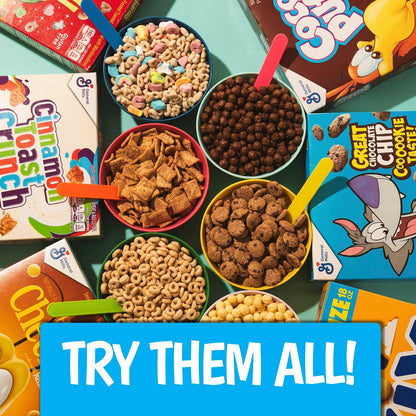Cocoa Puffs Family Cereal for Lunchbox Packing, Made with Whole Grain, Mega Size, 25.8 oz