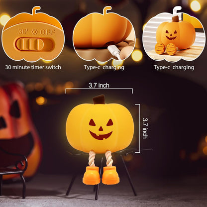 Cozziapet Smoke-Free Silicone Lamp – Worry-Free Sleep Light for Families with Babies, Toddlers, and Pets, Rechargeable