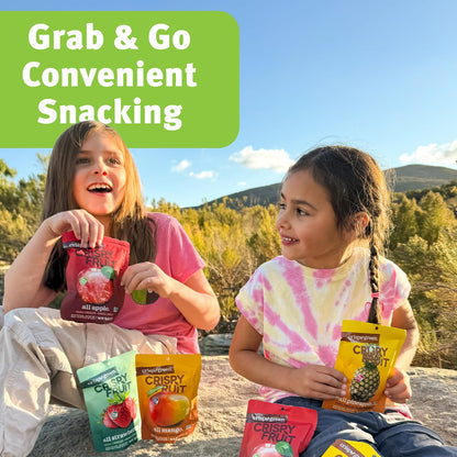Crispy Green Freeze-Dried Fruit Snacks – Get Well Soon Gift for Recovering Friends and Family, 16 Single-Serve Bags