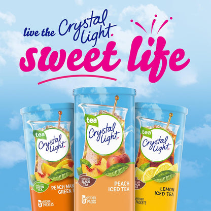 Crystal Light Peach Iced Tea Mix – Daily Hydration Ritual for Sugar-Conscious Wellness Routines, 72 Pitcher Packets