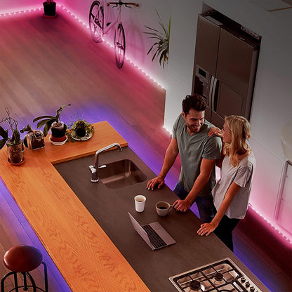DAYBETTER LED Strip Lights 200ft (2 Rolls of 100ft) – Ceiling and Wall Color Changing Lights for Home Aesthetic