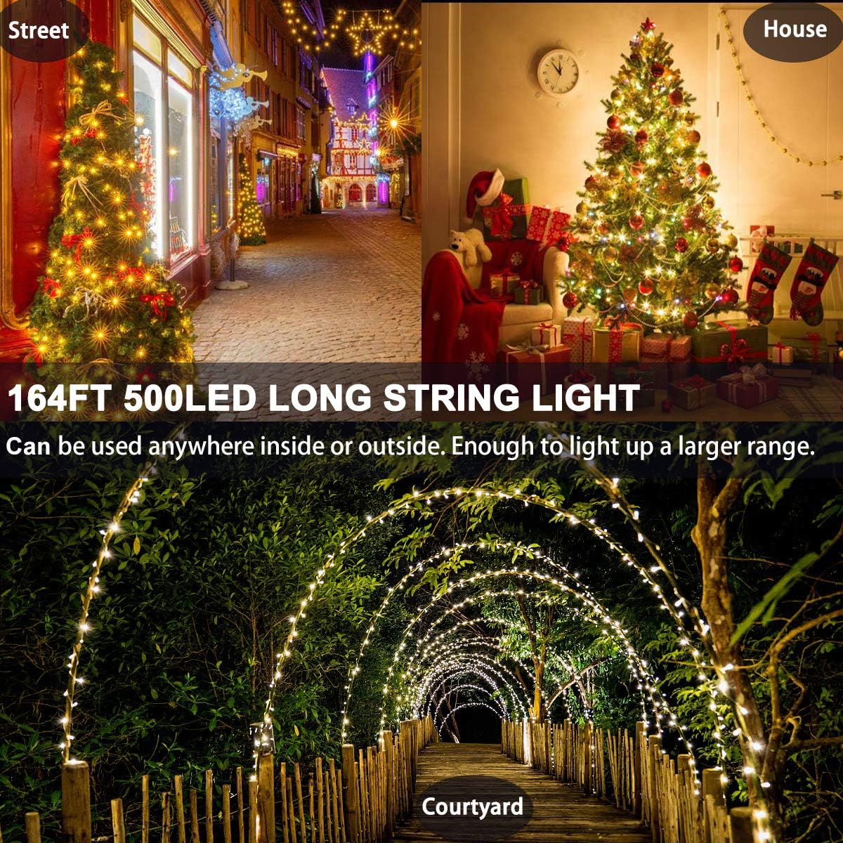 Decute Copper Wire Kids Night Lights – 8H Timer Dimmable Bedroom Decor for Boys and Girls Rooms, 164FT