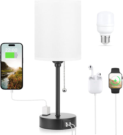 Dicoool Focus Task Lamp for Study Room – Eye-Friendly LED Bedside Light with USB Charging and Stable 5V 2.1A Output