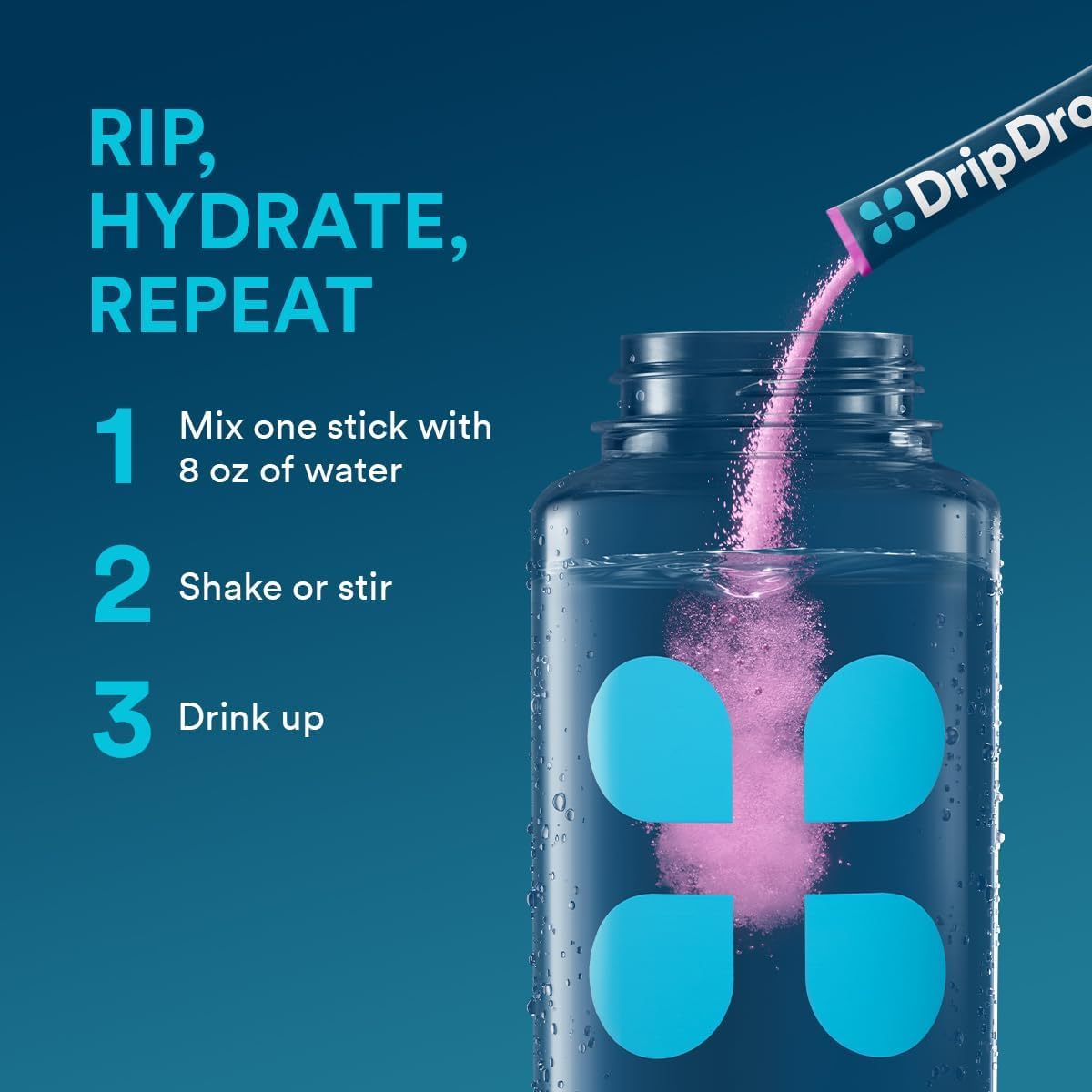 DripDrop Electrolyte Drink Mix - Recovery Gift Basket Addition for Marathon Runners, Cyclists, and Frequent Travelers
