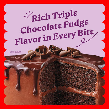 dual-purpose yield: one 13.25 oz box makes 1 cake or 24 cupcakes