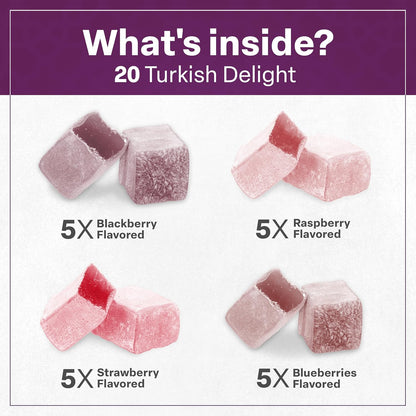 Eastanbul Turkish Delight Lokum Sampler – Parent Approved Sweet for Playdates and Family Movie Nights
