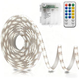 echosari LED Strip Lights Battery Powered 16.5Ft Cool White — Thoughtful Valentine's Day & Mother's Day Gift for the Home Decor Lover