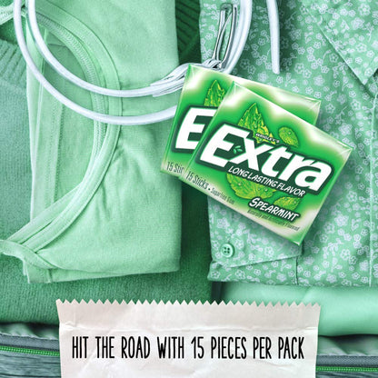 EXTRA Mint and Winterfresh Sugarless Gum 150 Count – Guilt Free Chewing Gum for Gym Bag, Purse, and Workout Locker