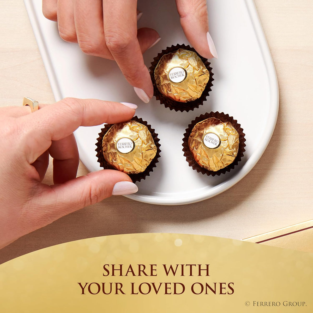 Ferrero Rocher Hazelnut Pralines – Kid-Safe Easter Egg Alternative, Individually Wrapped for Portion Control
