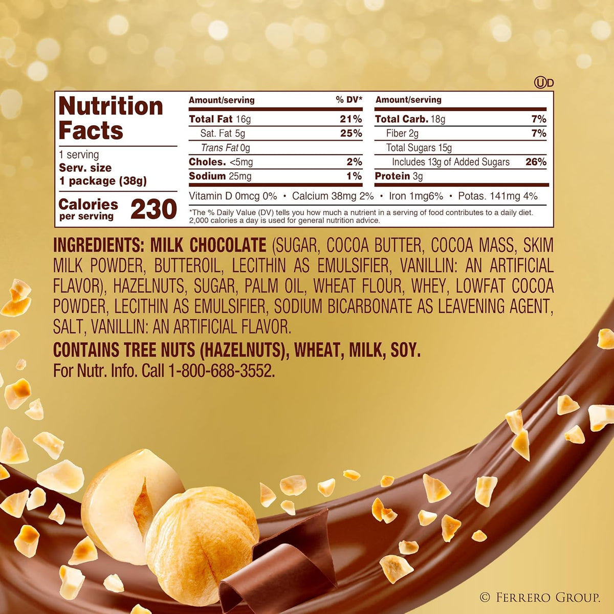 Ferrero Rocher Hazelnut Pralines – Kid-Safe Easter Egg Alternative, Individually Wrapped for Portion Control
