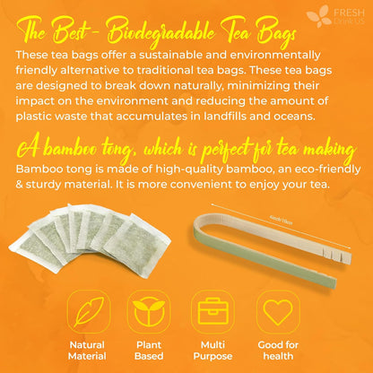 FreshDrinkUS Turmeric Ginger Herbal Tea – Housewarming Gift for Health-Conscious Hosts and Friends