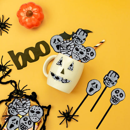 Fruidles Halloween Lollipop Suckers – Decorative Bowl Candy for Pumpkin Carving Party Tablescapes