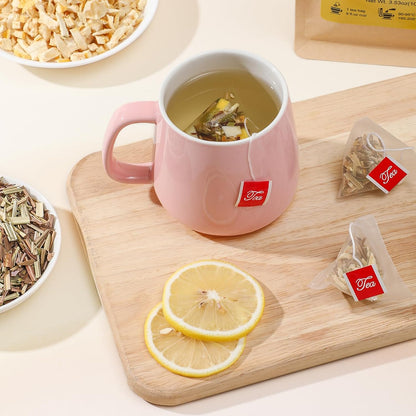FullChea Lemon Ginger Wellness Brew – Decorative Glass-Pot Showpiece for Hosting at Home