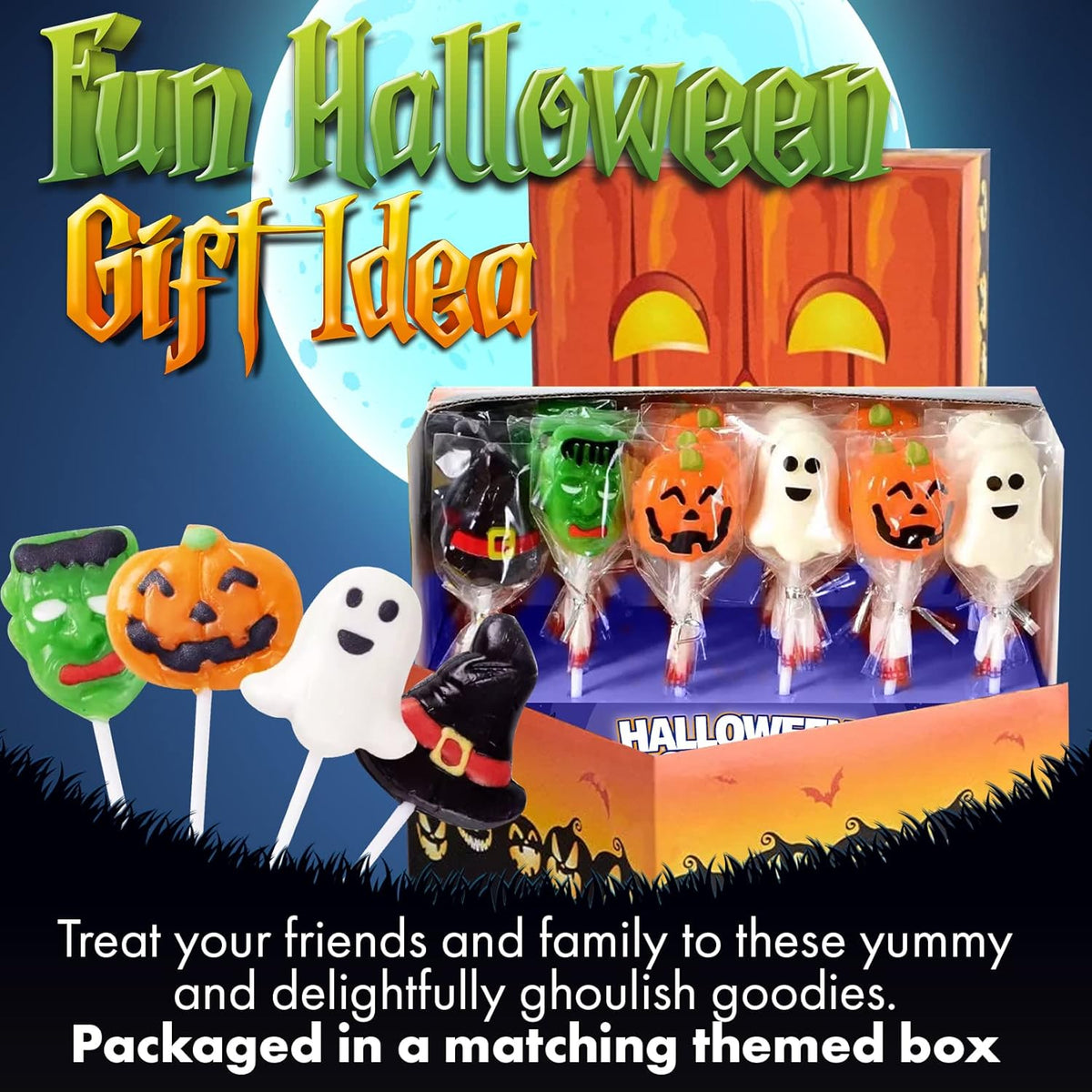 Fusion Select Trick or Treat Suckers – Affordable Halloween Gift Bundle for Classmates, Neighbors & Trick or Treat Visitors