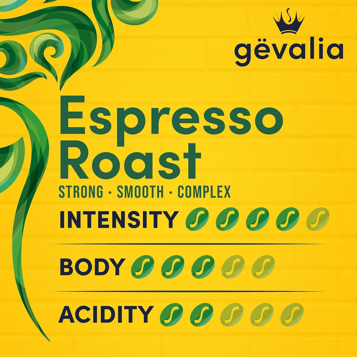 Gevalia Espresso Roast Ground Coffee – Premium Cast Iron Roasted Arabica for the Elevated Home Kitchen