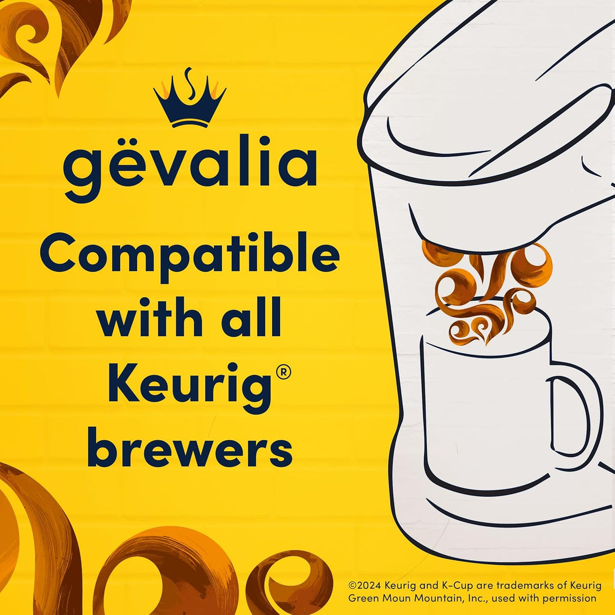 Gevalia Frothy Caramel Macchiato Espresso Style Coffee Kit – Mindful Self Care Drink for Bath Time and Quiet Evenings, 6 Count