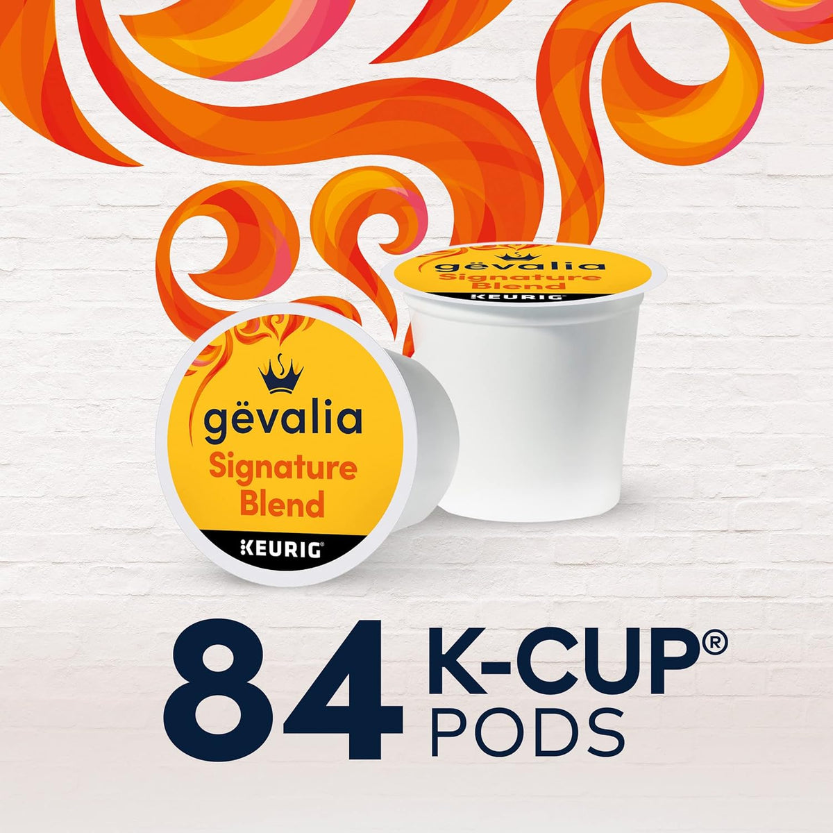 Gevalia Signature Blend Light Roast K-Cup Pods – Clean Single-Serve Coffee for an Uncluttered Kitchen Counter, 84 ct Box