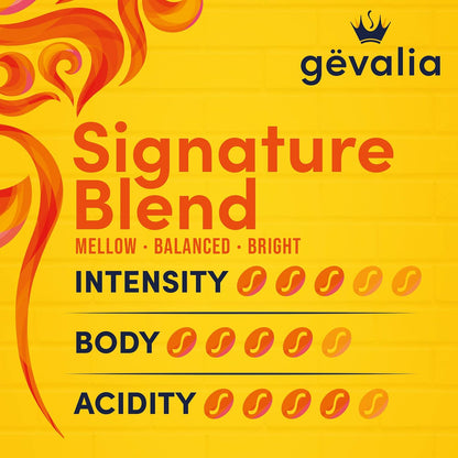 Gevalia Signature Blend Light Roast K-Cup Pods – Clean Single-Serve Coffee for an Uncluttered Kitchen Counter, 84 ct Box