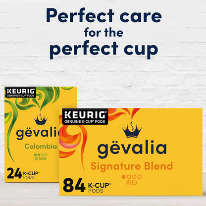 Gevalia Signature Blend Light Roast K-Cup Pods – Clean Single-Serve Coffee for an Uncluttered Kitchen Counter, 84 ct Box