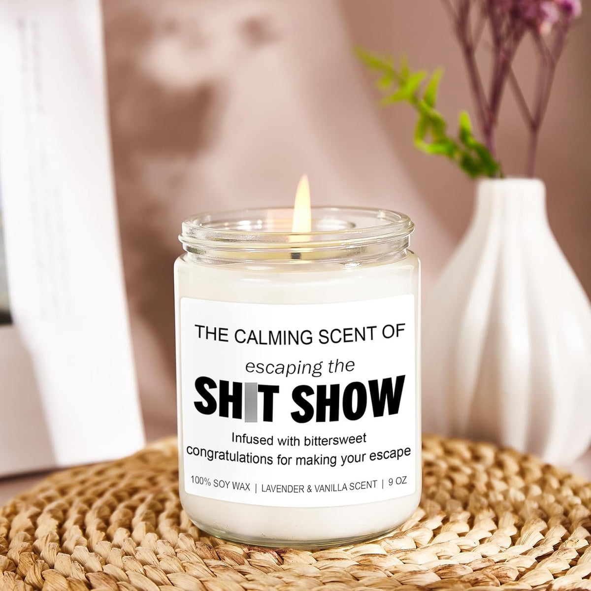 giftable box packaging with humorous/sarcastic printed message