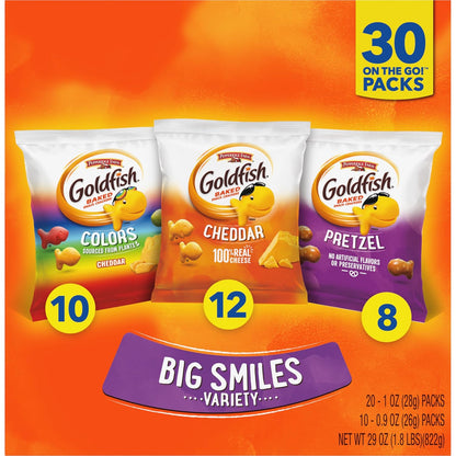 Goldfish Cheddar Crackers Halloween Edition – Vegetarian-Friendly Real Cheese Snack, 27.3 oz