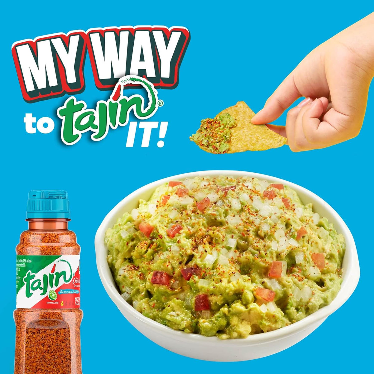 Gourmet Tajín Reduced Sodium Chili-Lime 5 oz Gift Set for Foodie Friends, Taco Night Hosts, and Mom
