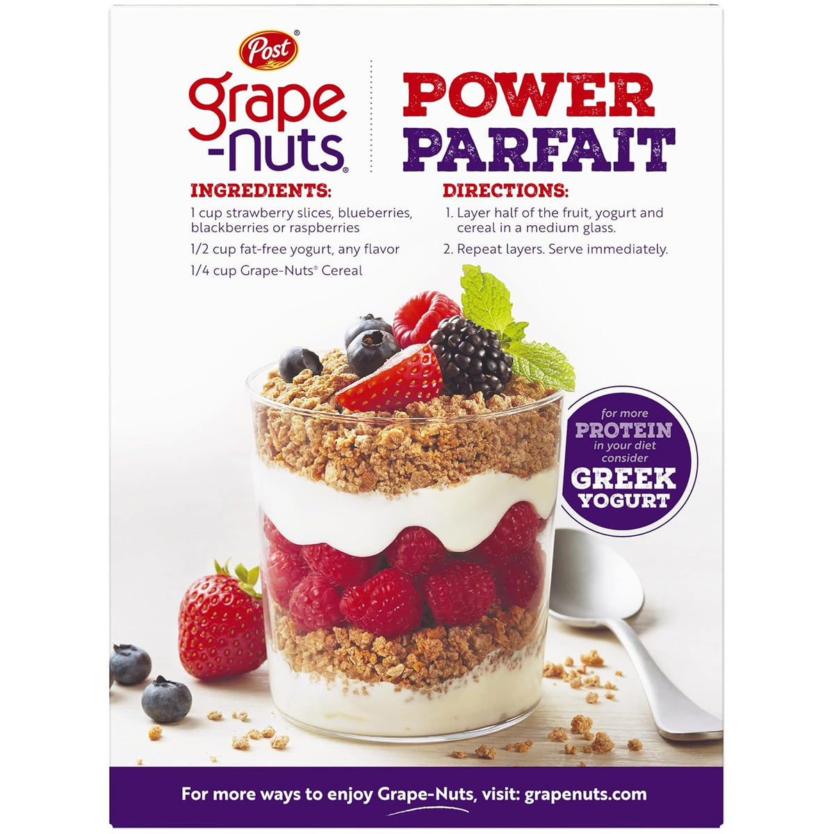 Grape-Nuts Original Breakfast Cereal – Iron-Fortified Breakfast Bowl for the Pre-Workout Kitchen, Steady Energy All Morning Long