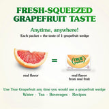 True Citrus Grapefruit Sachet Packets – Desk Friendly Hydration for Busy Professionals and Commuters, 32 Count