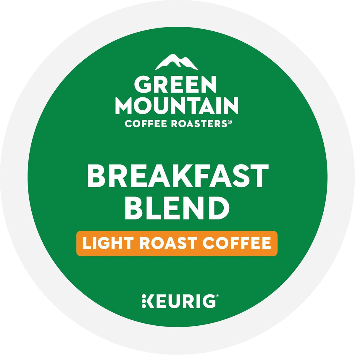 Green Mountain Coffee Roasters Breakfast Blend K-Cup Pods – Clutter-Free Single-Serve Coffee for Minimalist Kitchens, 96 Count