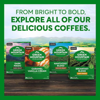 Green Mountain Coffee Roasters Breakfast Blend K-Cup Pods – Clutter-Free Single-Serve Coffee for Minimalist Kitchens, 96 Count