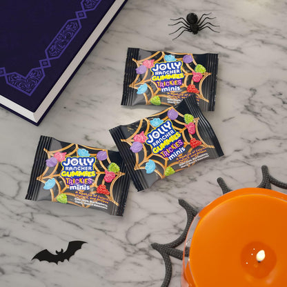 halloween-themed jolly rancher branding and gummy shapes designed for seasonal display