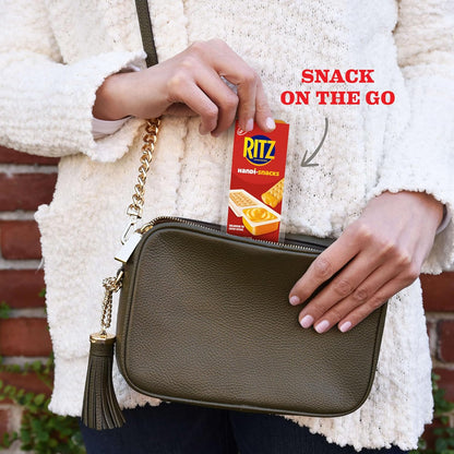 Handi-Snacks RITZ Crackers and Cheese Dip Snack Packs – 100-Calorie Portion-Controlled Snack for Mindful Eaters, 20 Single-Serve