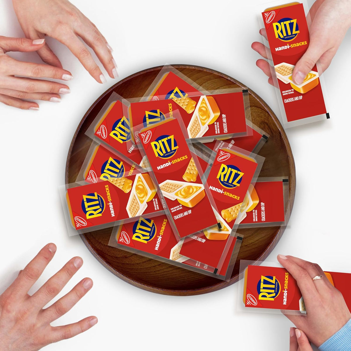 Handi-Snacks RITZ Crackers and Cheese Dip Snack Packs – 100-Calorie Portion-Controlled Snack for Mindful Eaters, 20 Single-Serve