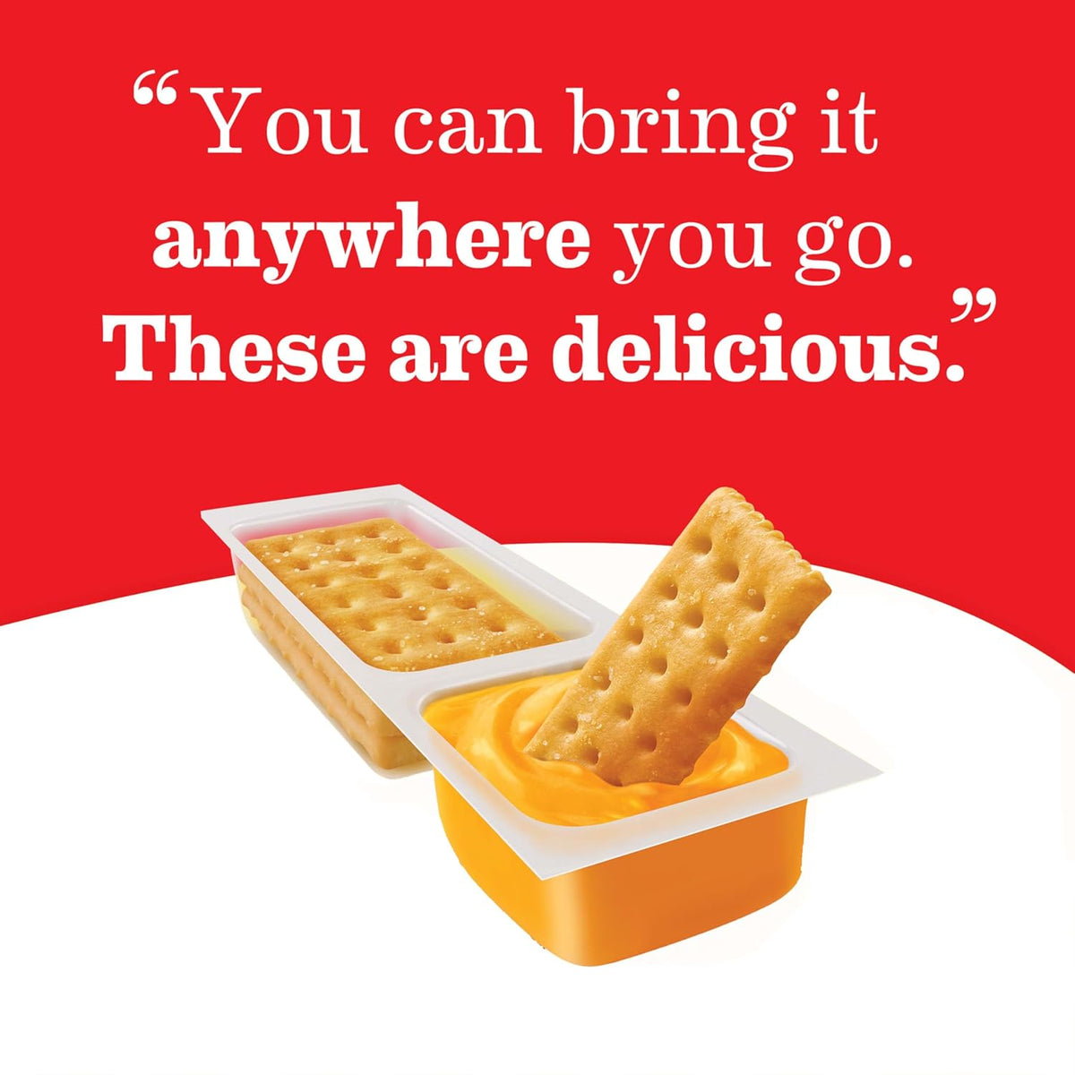 Handi-Snacks RITZ Crackers and Cheese Dip Snack Packs – 100-Calorie Portion-Controlled Snack for Mindful Eaters, 20 Single-Serve