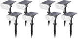 Linkind All-Weather Solar Spotlights for Backyard, Walkway and Patio Perimeter – 12 Hour Runtime, 2 Pack