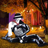 ZPISF Halloween Giant Pumpkin Inflatable - Open-Air Front Lawn and Driveway Decoration with Ground Stakes